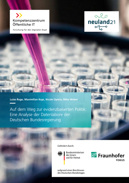 Titelbild der Publikation Auf dem Weg zur evidenzbasierten Politik - Eine Analyse der Datenlabore der Deutschen Bundesregierung