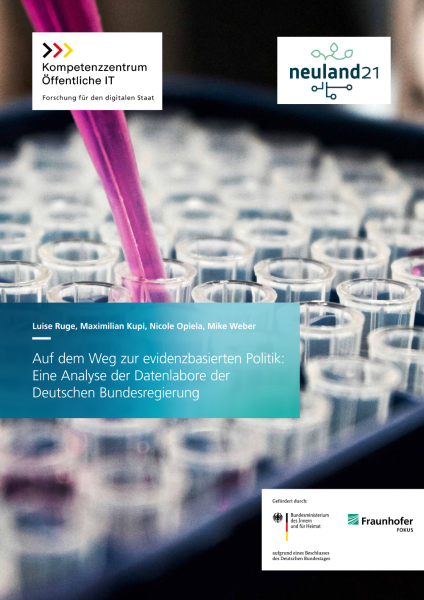 Titelbild der Publikation Auf dem Weg zur evidenzbasierten Politik - Eine Analyse der Datenlabore der Deutschen Bundesregierung