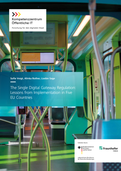 Titelbild der Publikation The Single Digital Gateway Regulation - Lessons from Implementation in Five EU Countries