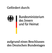 Logo Gefördert durch: Bundesministerium des Innern und für Heimat - BMI